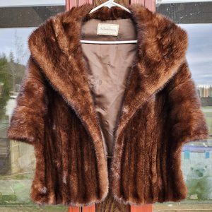 Vintage Harris Company Mink Cape/Shawl/Coat Women… - image 1